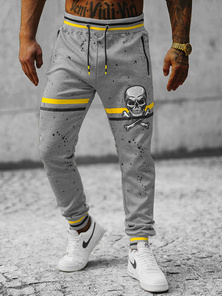 Pantaloni de trening bărbaţi gri OZONEE JS/K10227Z