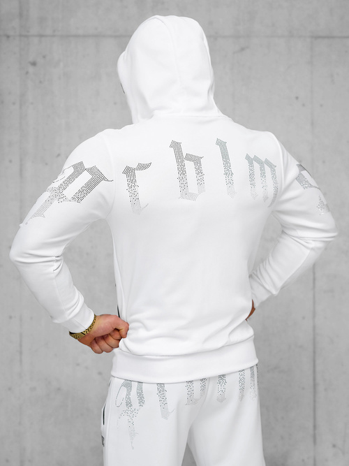 Compleu sport bărbaţi alb OZONEE O/FF3781AB