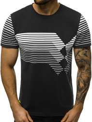 Tricou bărbați negru OZONEE JS/KS2058
