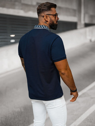 Tricou polo bărbați albastru marin OZONEE O/DA803