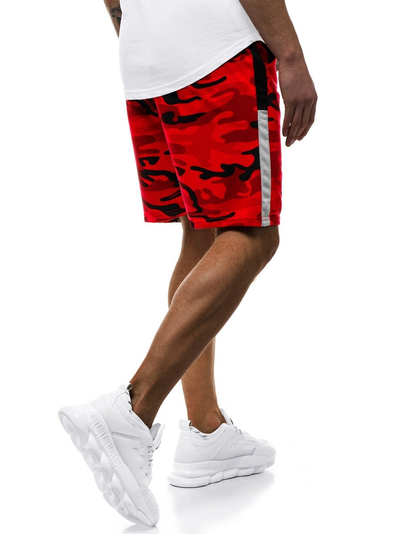 Pantaloni scurti bărbați rosii OZONEE JS/KK300160