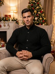 Pulover bărbați negru OZONEE NB/MM6020/4Z