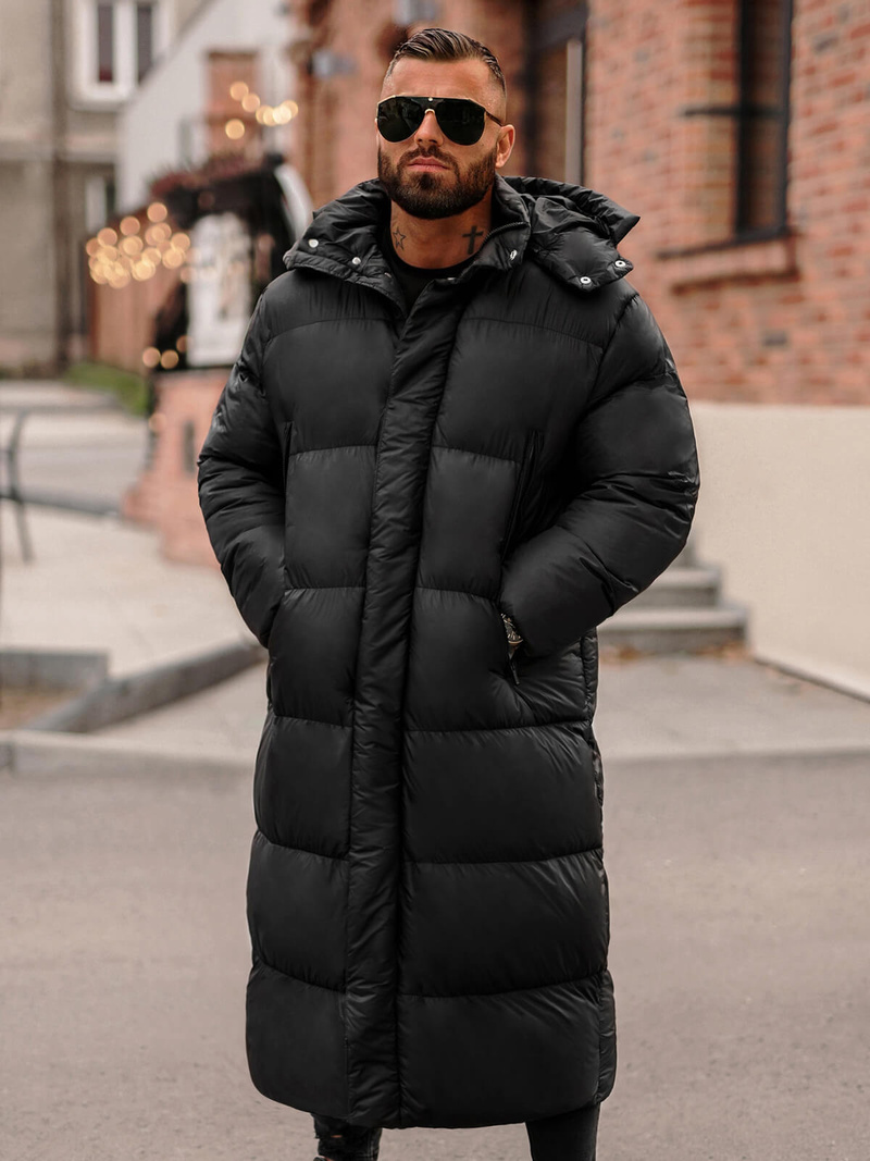 Geacă de iarnă bărbați neagră OZONEE O/M3202Z