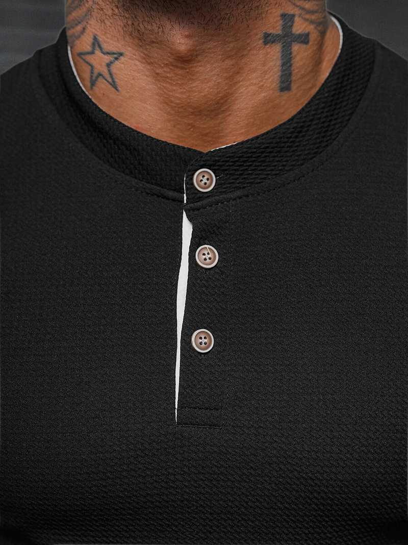 Tricou bărbați negru OZONEE O/M011