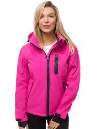 Jachetă de femei SOFTSHELL roz OZONEE N/4849