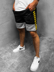 Pantaloni scurți sport bărbați negri OZONEE JS/KS2525Z