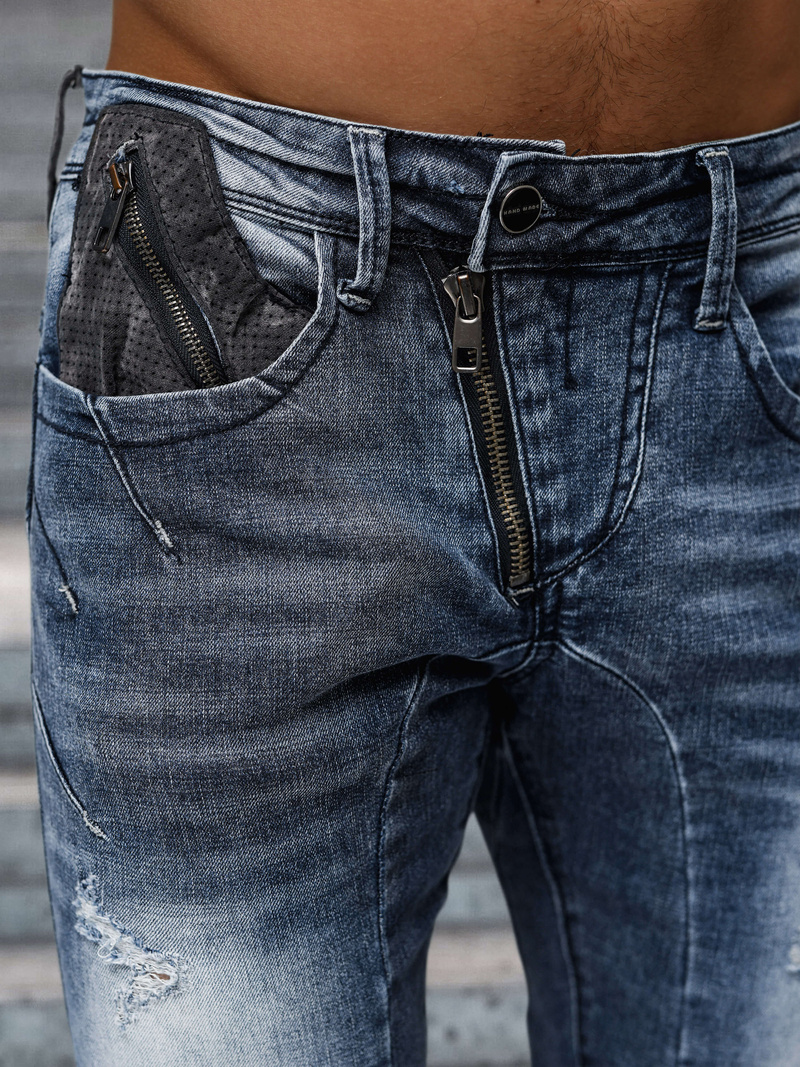 Blugi bărbaţi albaștri OZONEE NB/MP0045B