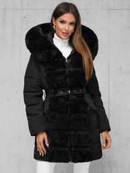 Geacă de femei neagra OZONEE JS/11Z8096Z