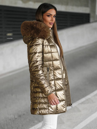 Geacă de femei aur OZONEE JS/16M9120/403Z