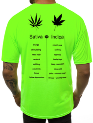 Tricou bărbați neon verde OZONEE MACH/1062A