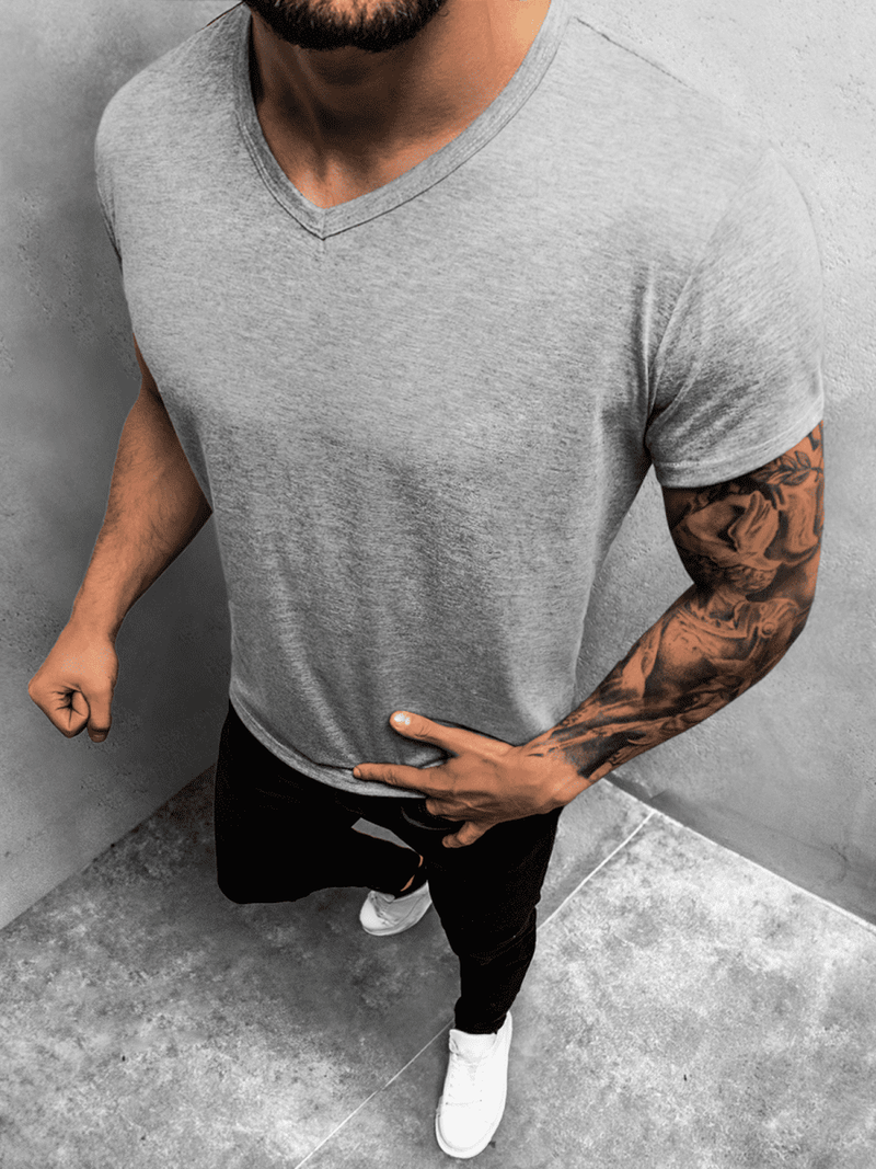 Tricou bărbați gri OZONEE JS/712007