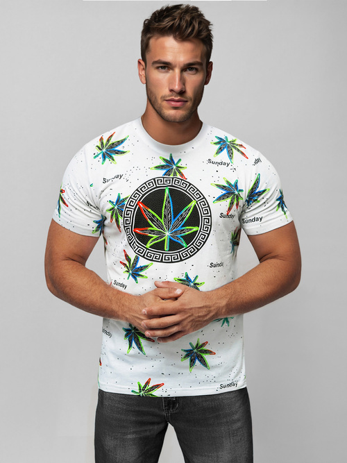 Tricou bărbați alb OZONEE O/T136/1Z