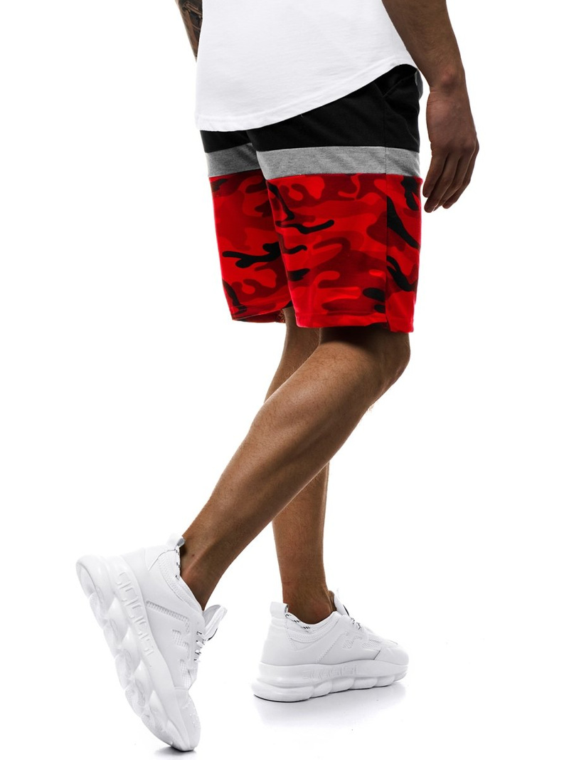 Pantaloni scurti bărbați rosii OZONEE JS/KK300157