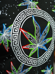 Tricou bărbați negru OZONEE O/T136/3