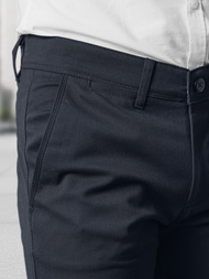 Pantaloni chino bărbaţi albastru marin OZONEE V/5100