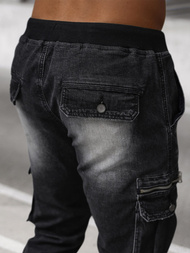 Pantaloni jogger bărbați negri OZONEE NB/MP0108N