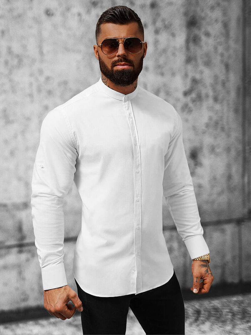 Cămașă bărbați albă OZONEE O/V07