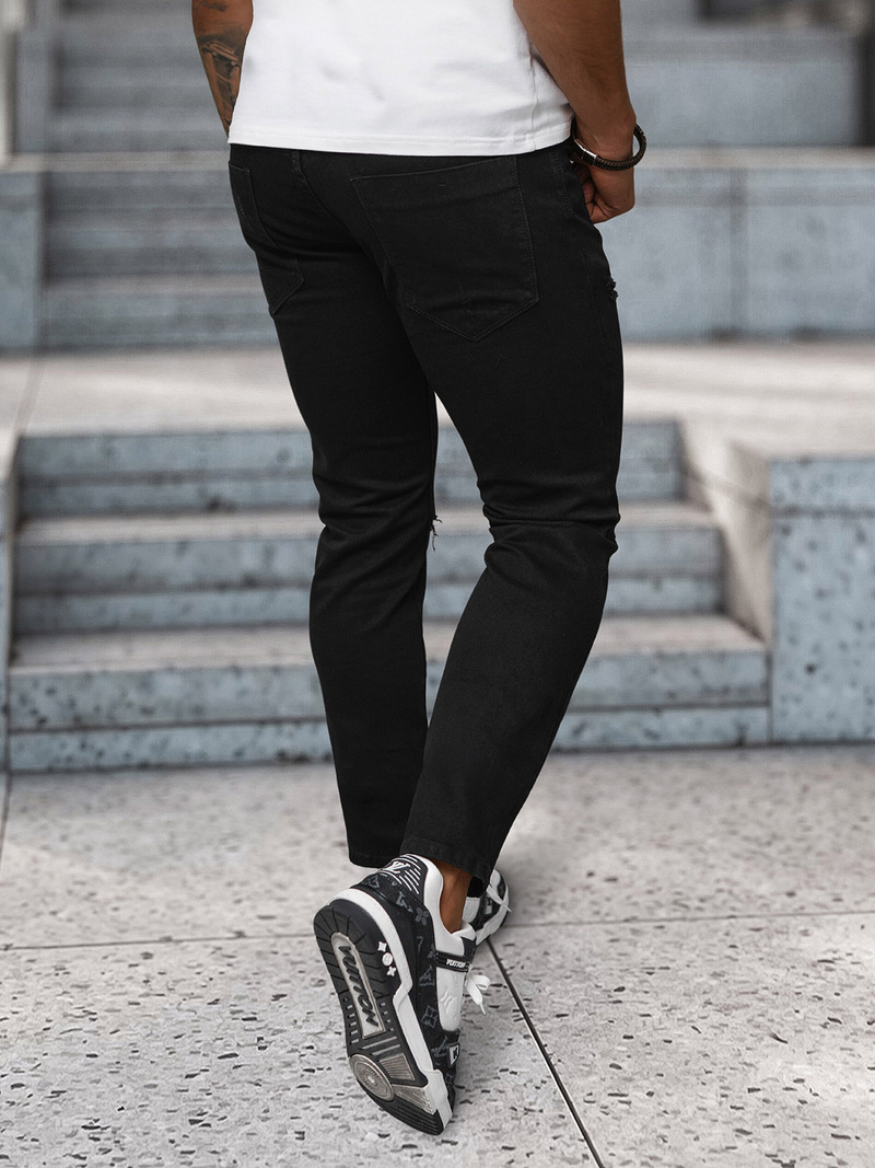 Blugi bărbaţi negri OZONEE NB/MP0087N