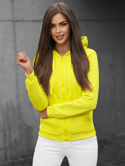 Hanorac femei neon galben OZONEE JS/W03Z