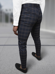 Pantaloni chino bărbaţi albastru marin OZONEE DJ/5632