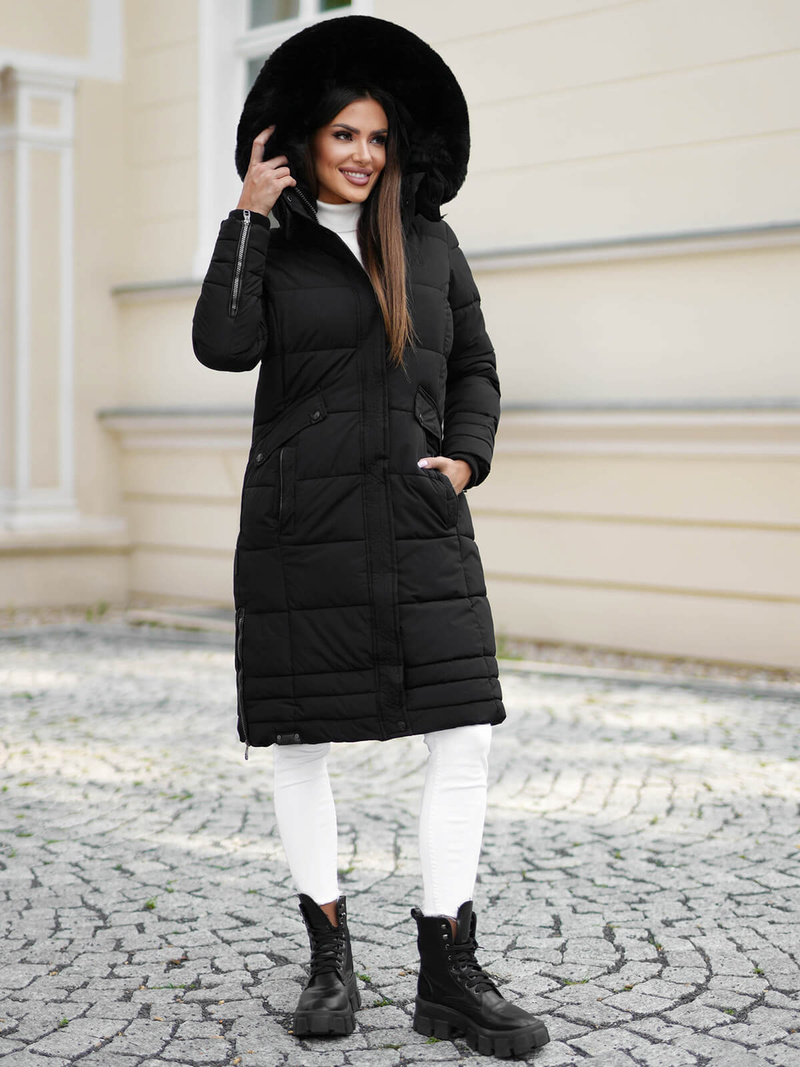 Geacă de femei neagra OZONEE O/W377Z