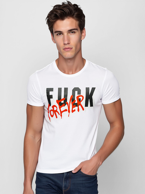 Tricou bărbați alb OZONEE O/T1267/1Z