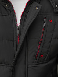 Jachetă bărbați neagră OZONEE JB/JP1185Z