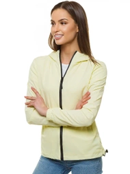 Jachetă femei lumină galbenă OZONEE JS/HH036/59