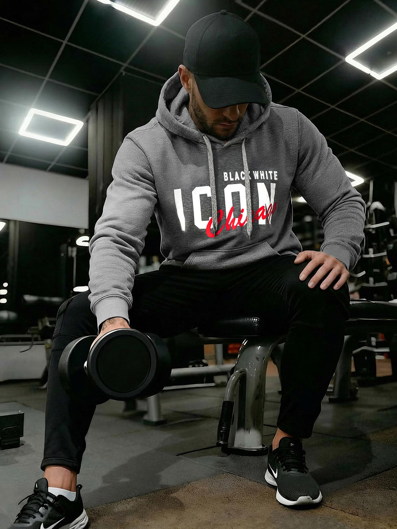 Hanorac bărbați antracit OZONEE JS/8B1736/5