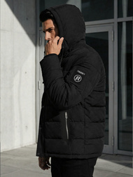 Geacă bărbați neagră OZONEE JS/31M5077/392