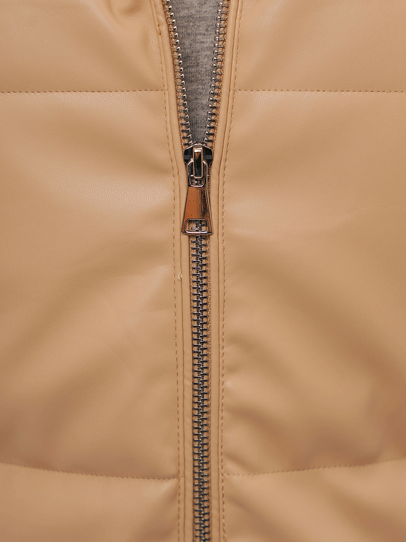 Vestă femei bej OZONEE O/AY756