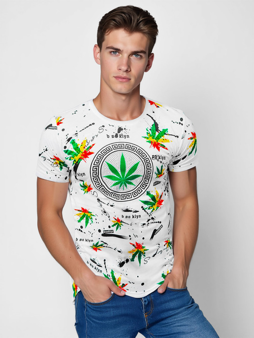 Tricou bărbați alb OZONEE O/T131/1Z