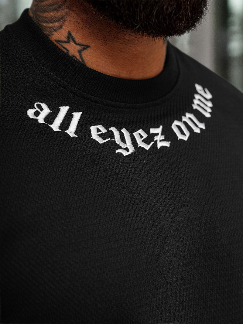 Hanorac bărbați negru OZONEE O/P2027Z