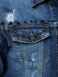 Jachetă de blugi bărbați albastră OZONEE NB/MJ504B