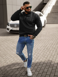 Hanorac bărbați negru OZONEE JS/8B1362/3