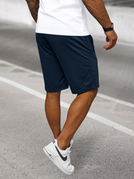 Pantaloni scurți sport bărbați albastru marin OZONEE JS/8K100/25Z