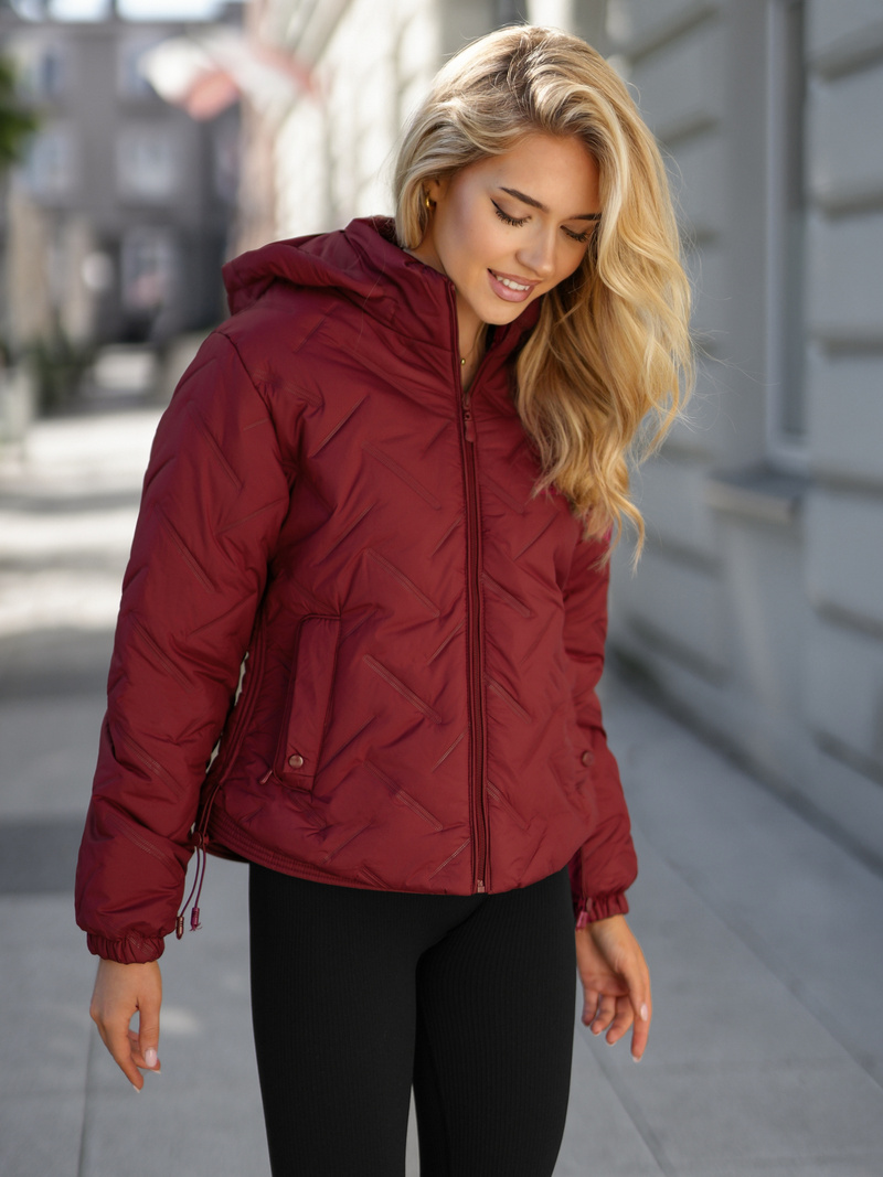 Geacă de femei burgundia OZONEE JS/16M9315/06