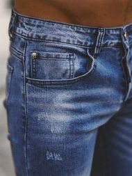 Blugi bărbaţi albaștri OZONEE NB/MP0126B