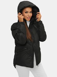 Geacă de iarnă damă neagră OZONEE JS/M739/392