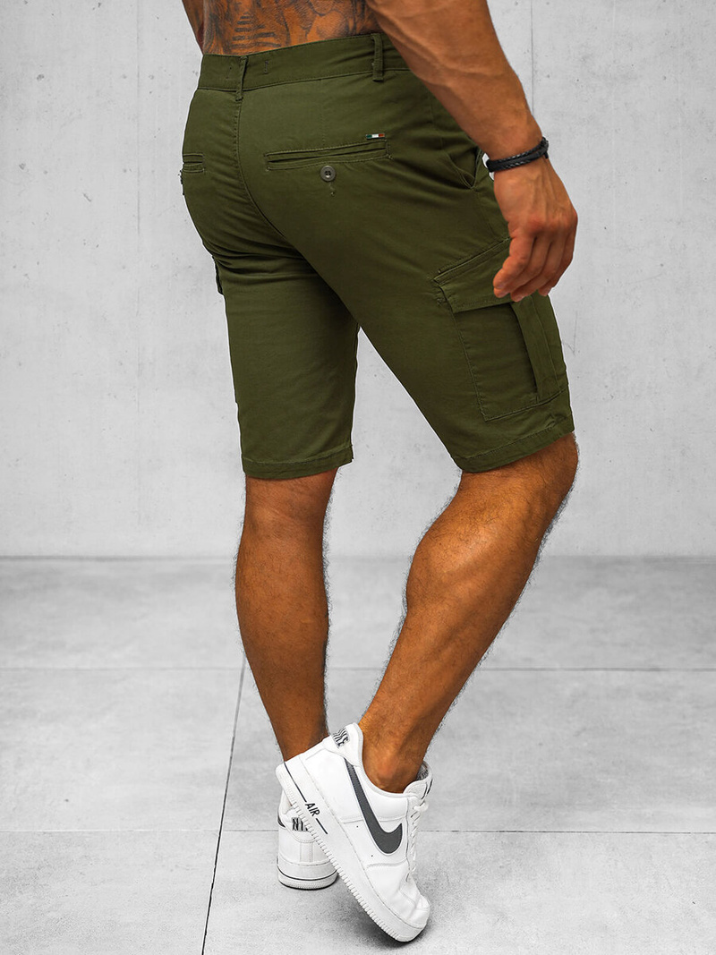 Pantaloni scurti chino bărbați verde OZONEE NB/MP0188MV