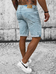 Pantaloni scurti bărbați albaștri deschis OZONEE O/19200