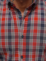 Cămașă bărbați roșie OZONEE O/V100