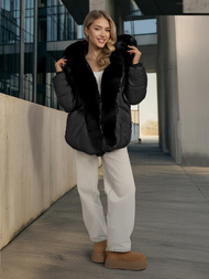 Geacă de femei neagra OZONEE O/16M9179/392Z