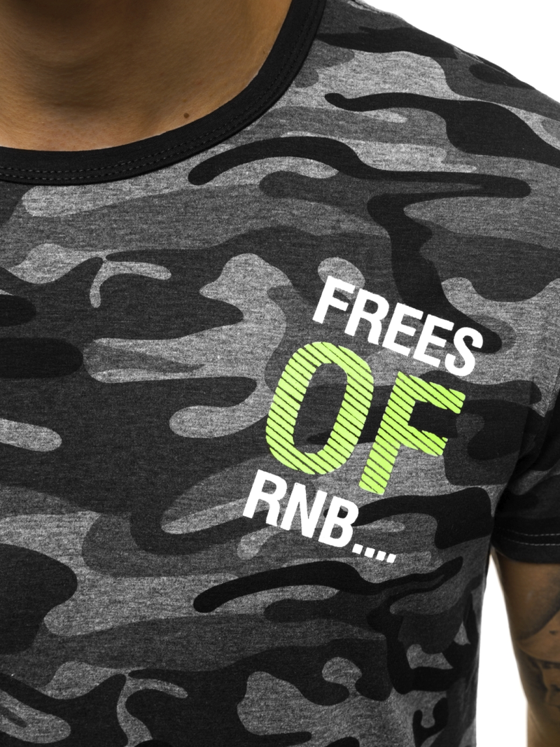 Tricou bărbați antracit OZONEE JS/SS10978Z