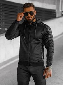 Compleu sport bărbaţi negru OZONEE O/3A126/A128Z