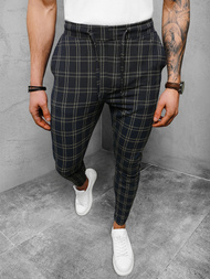 Pantaloni chino bărbaţi albastru marin OZONEE DJ/2282/22