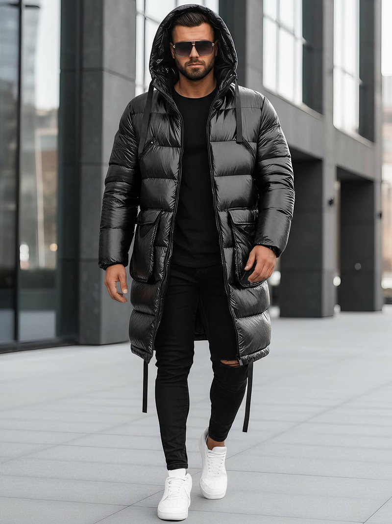 Geacă de iarnă bărbați negru OZONEE O/M3205Z