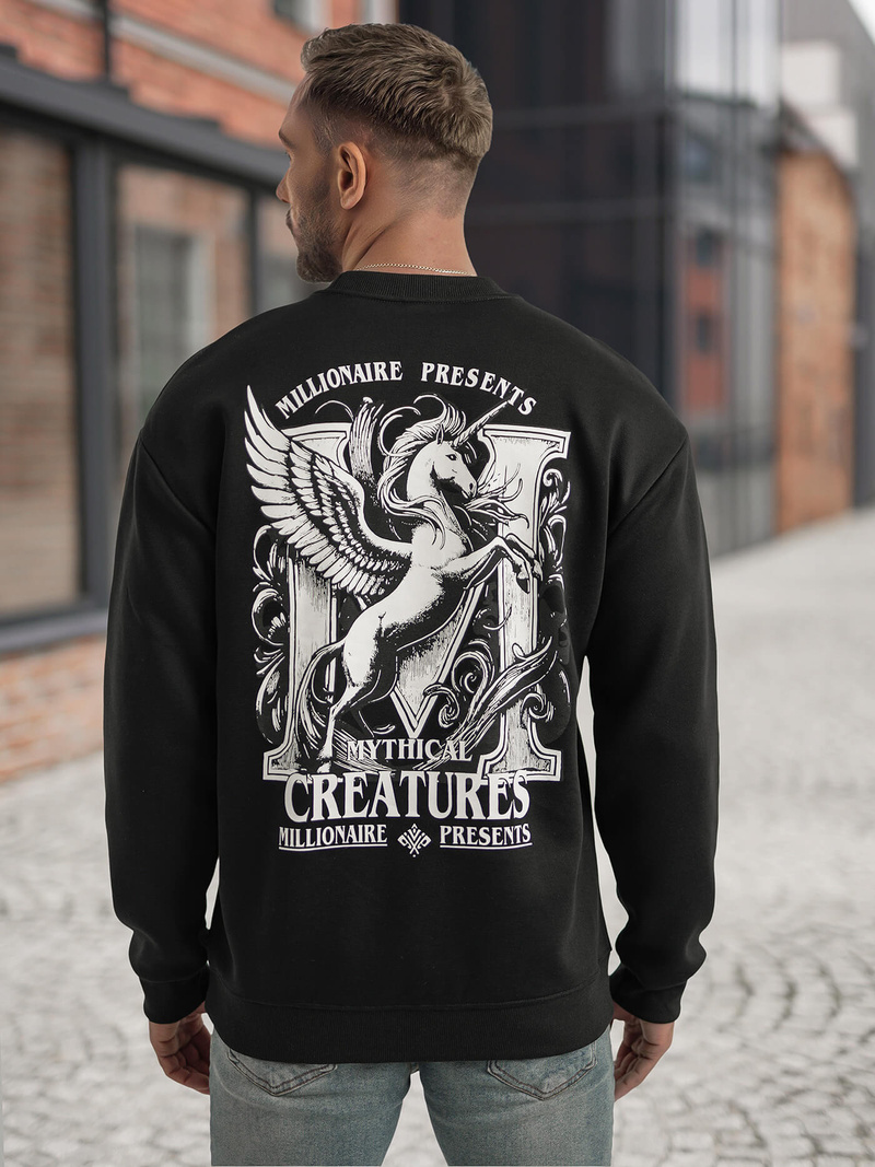 Hanorac bărbați negru OZONEE JS/65B3919/3