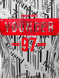 Tricou bărbați gri OZONEE JS/KS1993Z