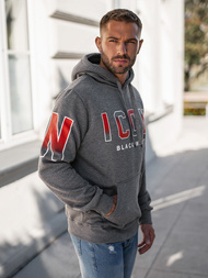 Hanorac bărbați antracit OZONEE JS/8B1739/5